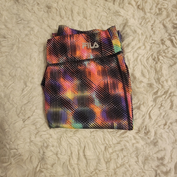 ✨️2/$20 FILA Multicolor Sport Performance Legging Large - Picture 4 of 4
